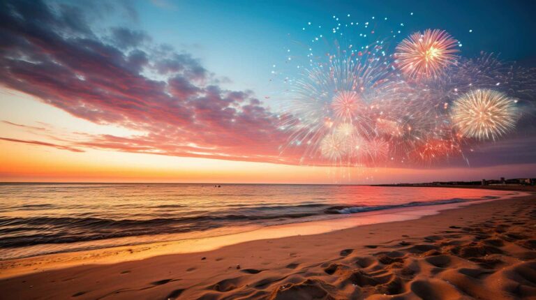 Feuerwerk auf der Ile de Ré